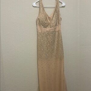 Elegant Beige Evening Gown